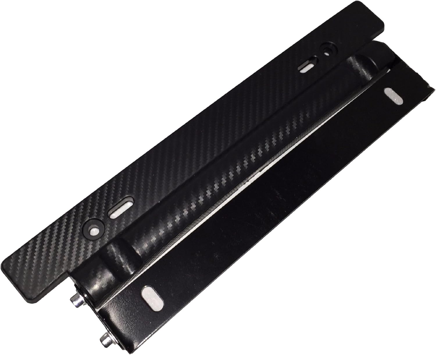 ナンバーステー 角度調節 カーボン調 ナンバープレート 角度 調整 ステー フレーム カバー 併用 Powereast ナンバーカバー ホルダー 車 バイク Amazon