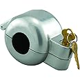 Prime-Line EP 4180 Doorknob Lock-Out Device – Doorknob Lock with Key to Block Access to Keyhole, Removeable and Easy to Use, Fits Round Doorknobs with Max Diameter of 2-7/8 in., Gray (Single Pack)
