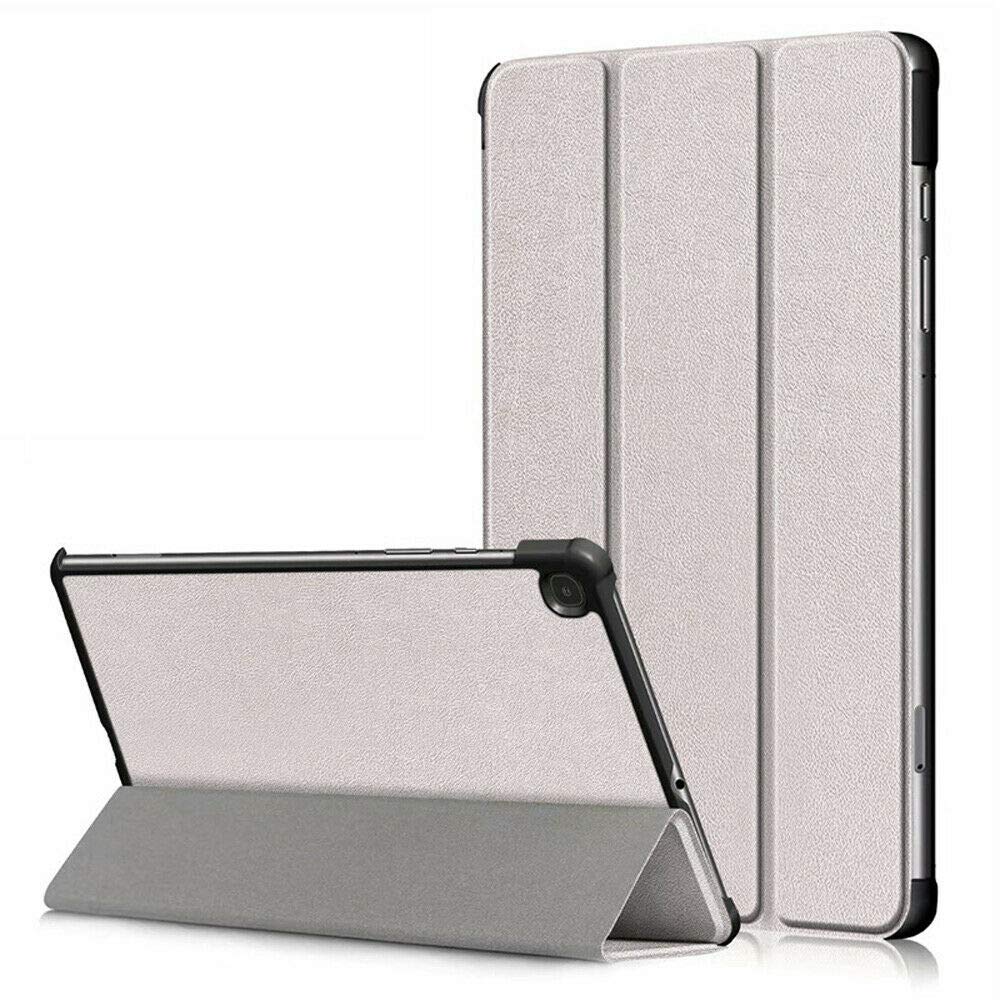 for Samsung Galaxy Tab S6 Lite 10.4 (2024/2022/2020) Smart Case P610 P615 P613 P619 P620 P625 Magnetic Stand with Sleep/Wake Function (Silver)
