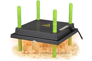 Shaledig Chick Brooder Heater Plate, Brooder Plate for Chicks with Adjustable Height & Temperature Display for Baby Chick&Duck, 13W Constant Temperature Control Chick Warmer for Energy Saving(10"x10")