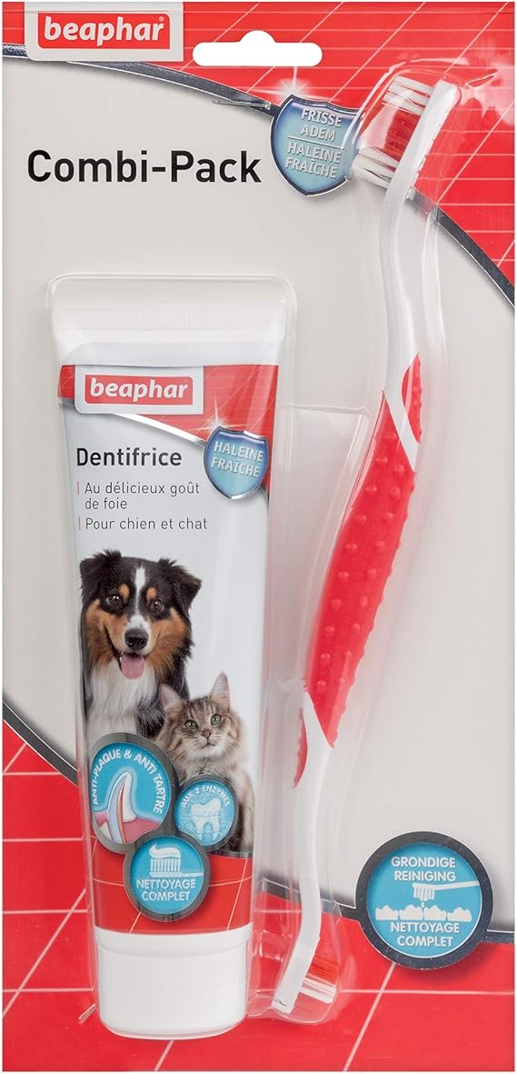 Beaphar Dog Toothpaste (100 g) with Toothbrush Amazon.co.uk Pet