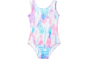 Domusgo Gymnastics Leotards for Girls Sparkly One Piece Tumbling Outfits