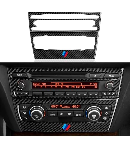 Carbon-Look Aufkleber Für BMW X5 E70 & X6 E71 (2008–2014) – Mittlerer Lüftungsschlitz, Kratzerschutz & Dekoration