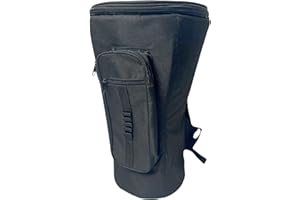 GMP Deluxe Heavy-Duty Djembe Bag - For 10" Diameter Drums | Backpack-Style, Adjustable Straps, Comfort-Padded, Weather Resist