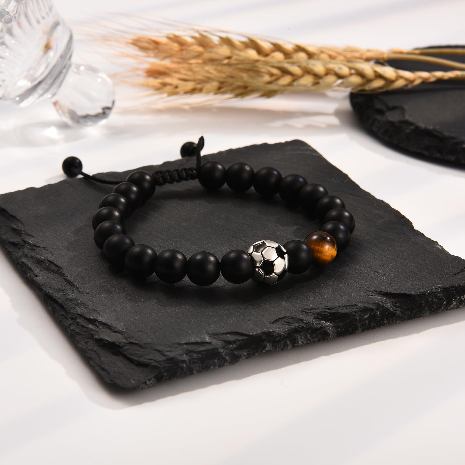 Soccer Football Basketball Baseball Hockey Bracelet Gifts for Boys Players Team Lovers Son Grandson Brother Nephew Friend as Birthday/Valentines Day/Graduation/Back to School/Christmas Gifts