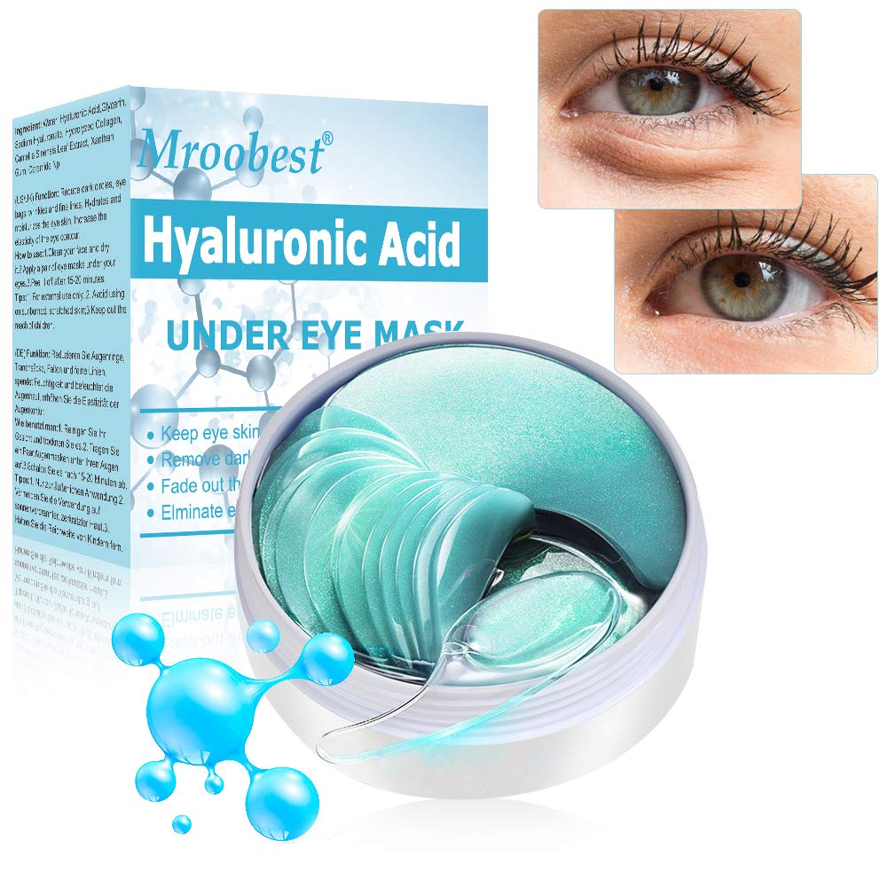 Under Eye Patches, Eye Treatment Mask, Collagen Eye Mask, Under Eye Mask with Anti-Aging Hyaluronic Acid for Reducing Dark Circles Puffiness Wrinkles, Under Eye Bags Treatment - 30 Pairs : Beauty
