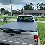 Amazon Com Tonno Pro Tonno Fold Soft Folding Truck Bed Tonneau Cover 42 303 Fits 2017 2021 Ford Super Duty 8 2 Bed 98 1 Automotive