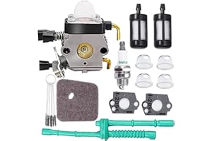 C1Q-S97 Carburetor for Sti-hl FS38 Fuel Line Air Filter Primer Bulb Weed Kit for Sti-hl FS45, FS55, FS46, KM55, HL45, FS45L, 