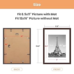 upsimples 12x16 Picture Frame Set of 5, Display