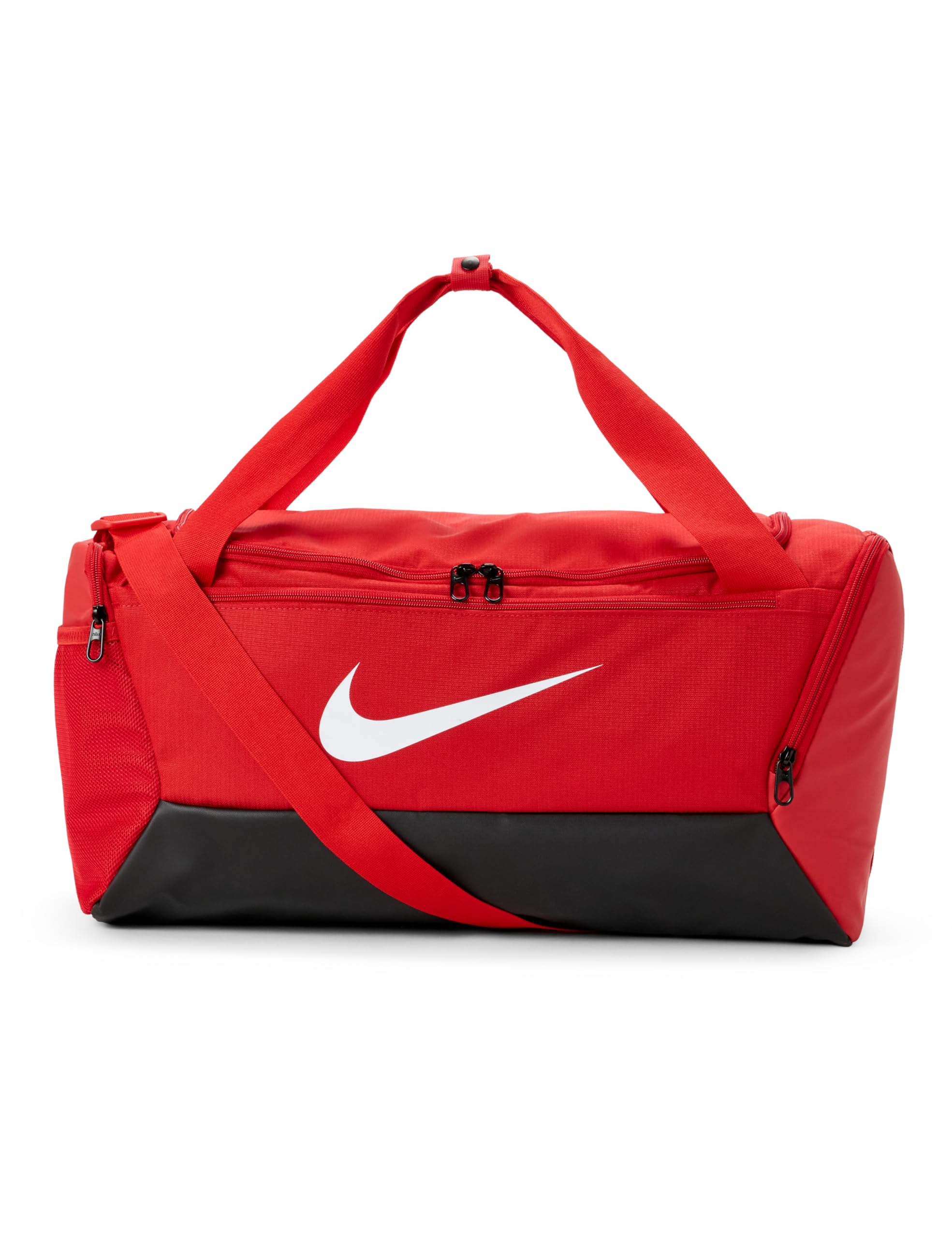 Nike Unisex Brasilia Training Duffel Bag (Small, 41L), University Red/Black/White, MISC Image