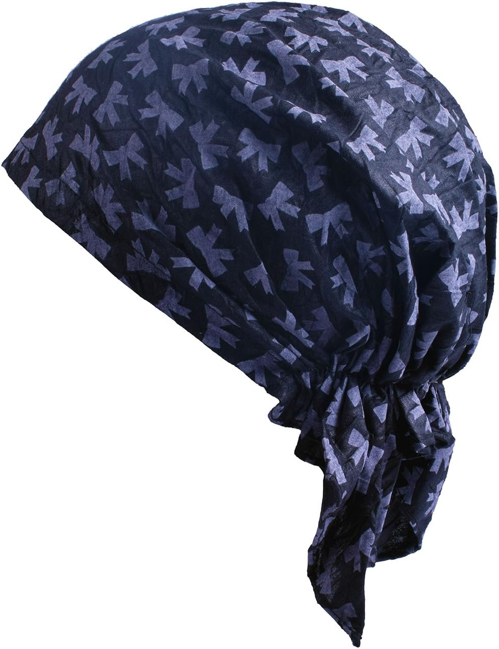 JIERKU Chemo Headwear Pre Tied Bandanas Cycling Pirates Turban Cancer Hats for Men Women