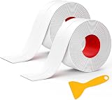 MOKANI Bath Sealant Strip 2 Rolls 38mm x 3.2m Self-Adhesive White