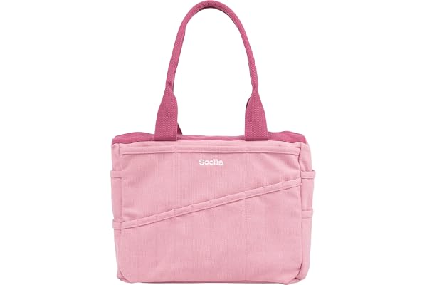 Soolla Studio Bag: Art Supply Storage Organizer & Pottery Tool Bag, Washable Tote, Yarn Bag, Crochet, 30 Pockets, 15+ Colors