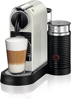 De'Longhi Nespresso Citiz EN267.WAE Kaffemaschine, Hochdruckpumpe und ideale Wärmeregelung mit Aeroccino (Milchaufschäumer), Energiesparfunktion, creme-weiß