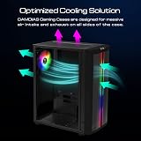GAMDIAS AURA GC3 ATX Mid-Tower Gaming PC Case Tempered Glass ARGB Fans view 5