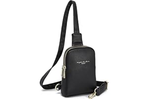INICAT Small Crossbody Sling Bags for Women Vegan Leather Cell Phone Purse Fanny Packs for Women Men