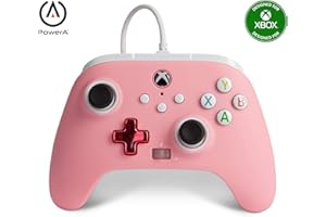 PowerA Enhanced Wired Controller for Xbox Series X|S - Pink, Officially Licensed for Xbox