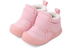 MK MATT KEELY Baby Winter Warm Shoes for Infant Boys Girls Toddler Plush Lining Snow Boots Soft Sole Non-Slip Walking Shoes Outdoor Faux Fur Booties