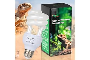 HYGGER ZOO UVB Reptile Light UVA UVB Bulb, 10.0 18W UVB Light for Reptiles Bearded Dragons, UVA UVB Reptile Light Bulb Reptile Lamp for Bearded Dragon Lizards Turtles Snakes Geckos Desert Reptile Tank