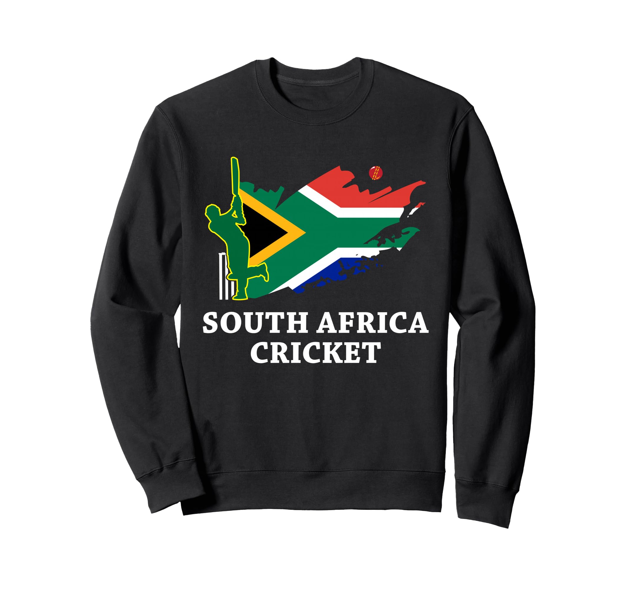 South African Cricket South Africa Flag Colors Patriotic Sweatshirt