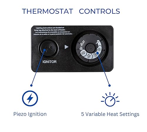 ProCom MN200TBA-B Ventless Natural Gas Blue Flame Space Heater