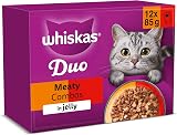 Whiskas Duo Adult Wet Cat Food in Jelly 12x85g Classic Combos Pack 4 view 1