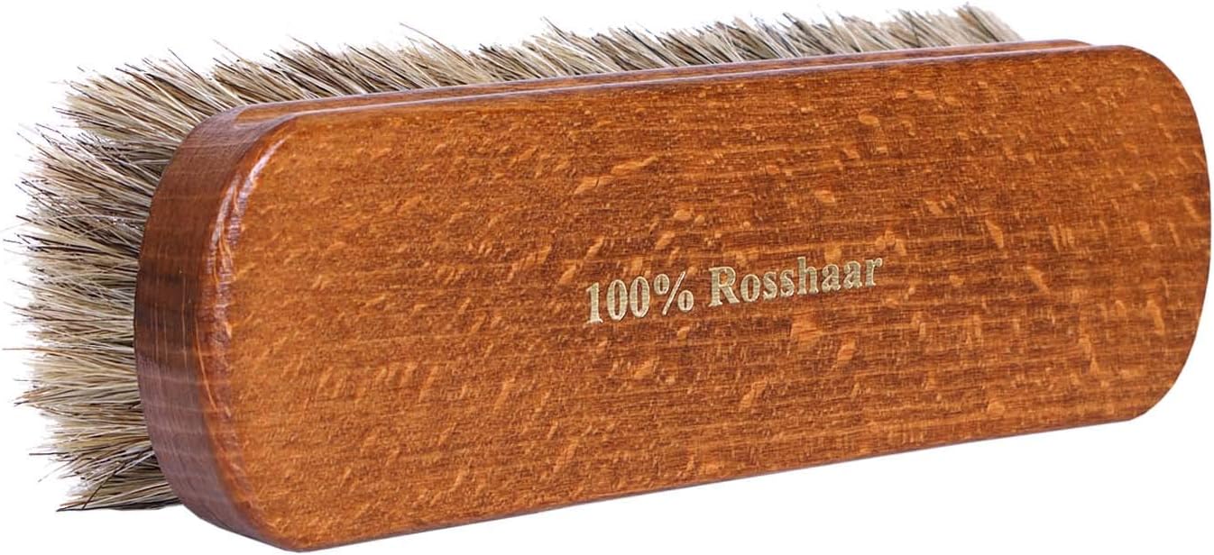 Kaps Premium Quality Shoe Brush Lux, Natural Horsehair, Shine Buff Polish (17 cm Length), Multicolour, 17cm lentgh - Image 3