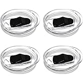 Volhoply Leakproof Sliding Lids for Wine Tumbler Bulk 4 Pack,BPA-Free Reusable Cup Cover(Lids,4 Set)