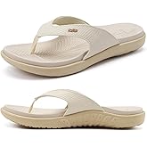 KuaiLu Women's Orthotic Arch Support Flip Flop Sandals