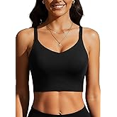 Aqua Eve Women's Sport Bra Swim Top - 2025 Crop Bikini Top Modest V Neck Bathing Suit