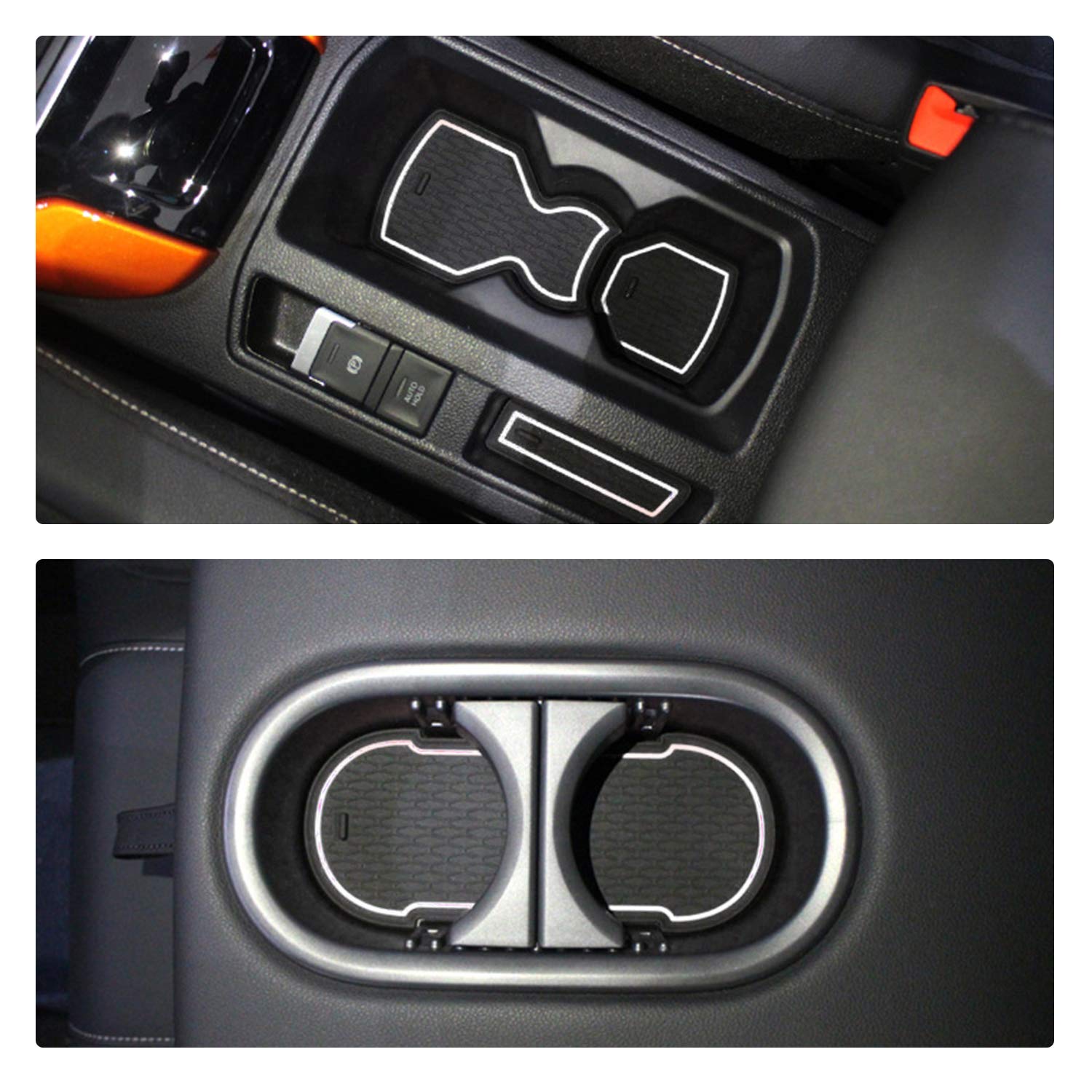 YEE PIN Car Door Slot Anti Slip Pad Compatible with V W T Ro c 2018-2022 Car Interior Water Cup Storage Box Non-Slip Mat Rubber Mat