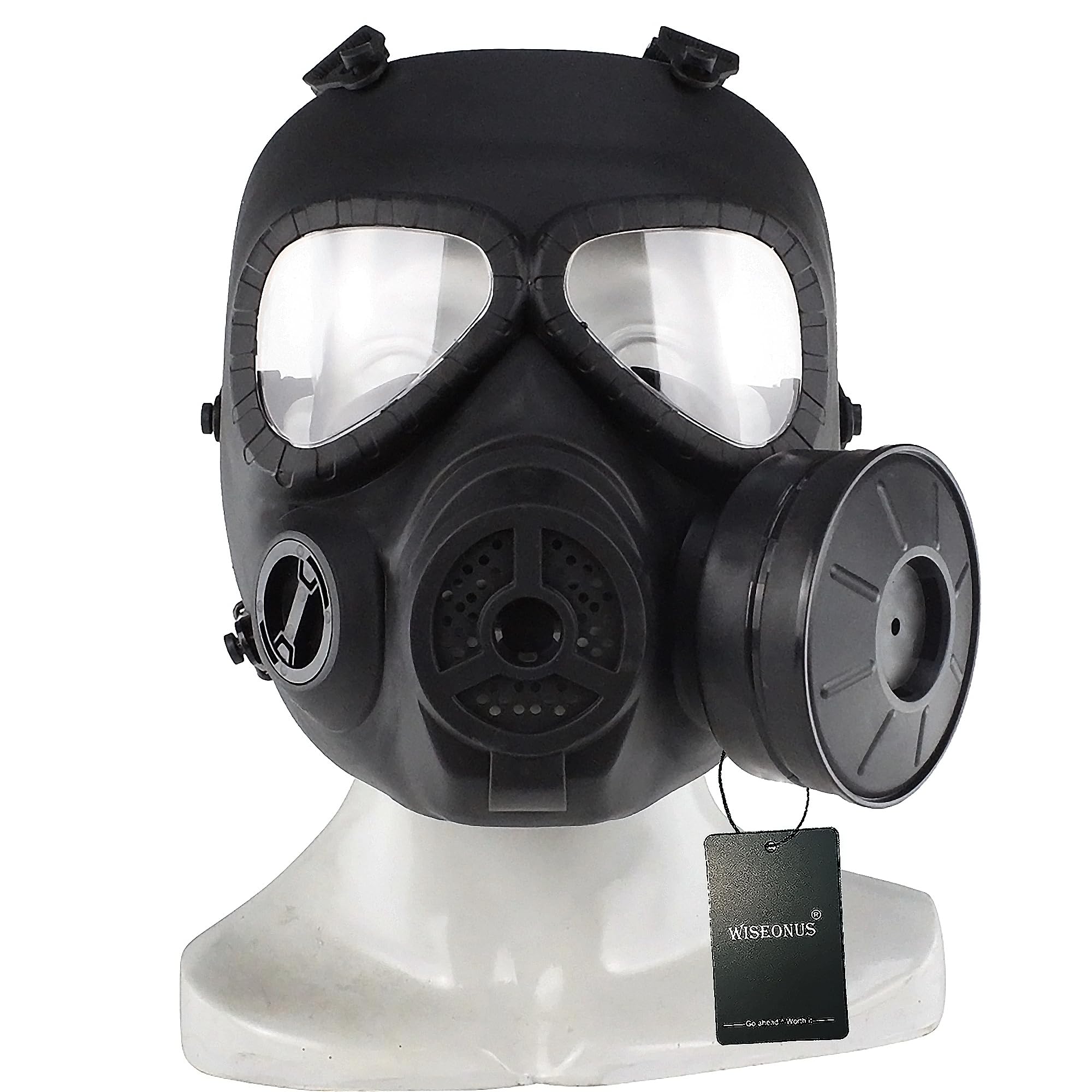 Tactical Paintball Mask Full Face CS game Hunting Protection Gear Halloween Mask with Turbo Fan