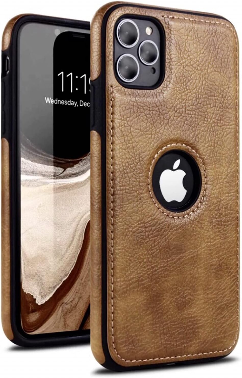 N.N Compatible for iPhone 11 Pro Max Leather case Luxury and Elegant Looks for Your iPhone (i Phone 11 pro max, Brown)