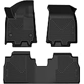 Husky Liners Weatherbeater Floor Mats | Fits 2024-2026 Chevrolet Equinox EV | Front & 2nd Row, 3-pc Black - 95351