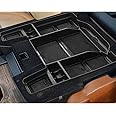 SXCY 2019-2024 RAM 1500 2500 3500 Center Console Organizer Tray FIT 2022 2023 2024 RAM 1500 Accessories Console Tray for 2022 2023 2024 Dodge RAM 1500 Armrest Console Insert Box with Mats (black)