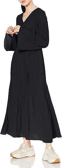 Amazon Co Jp エミ Emmi Atelier Reflaxワッシャーワンピ 13wfo4032 レディース Blk 日本 1 日本サイズ9 号相当 服 ファッション小物