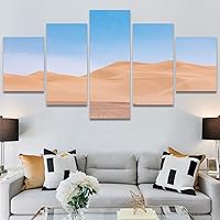 SIGNWIN 5 Panel Canvas Wall Art Modern Art Contemporary Landscape Multicolor Photography Relax/Calm Sky for Home Decorations Ready to Hang - 60