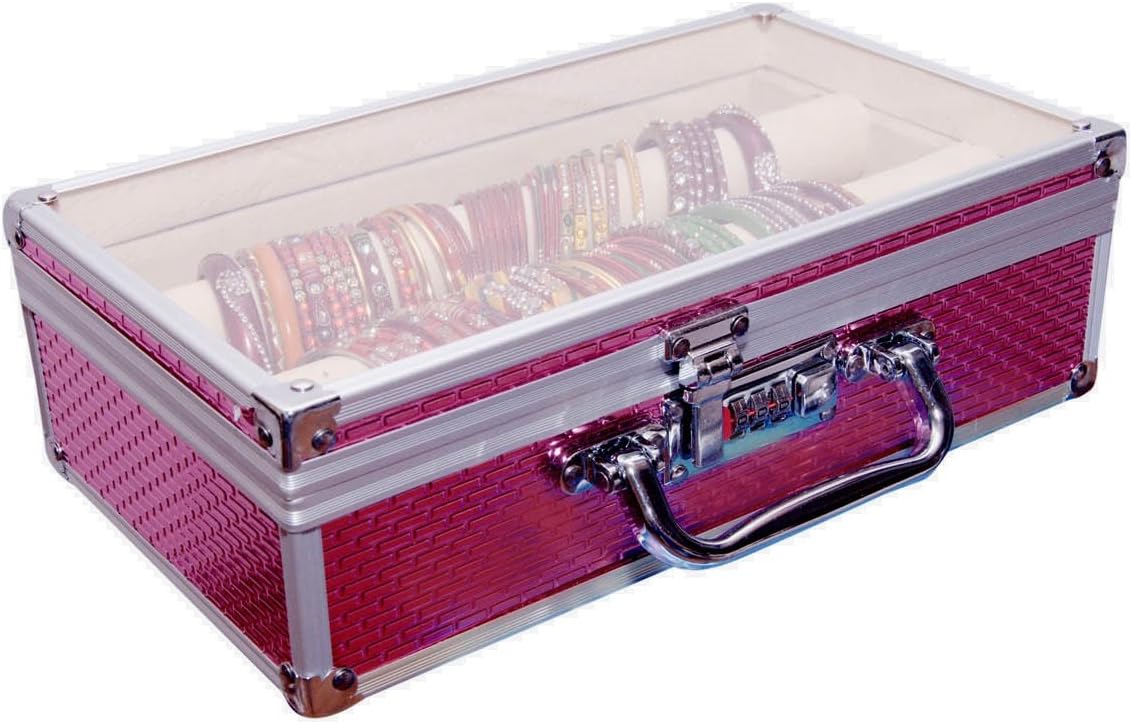 Pride Metal Silver Hard Luggage Cosmetic Cases