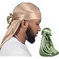 ForceWave 2 Pieces Silky Durag Pack for Men Women Waves, Premium Satin Deluxe Du-rag