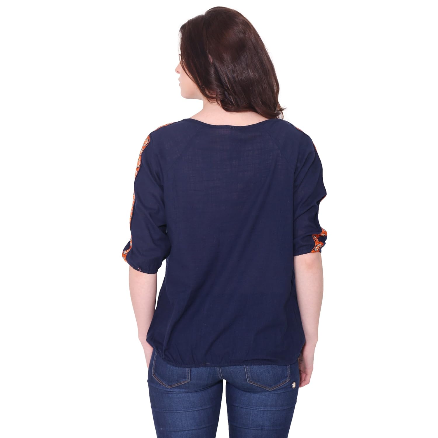 aania beautiful embroidered exclusive casual cotton women's top