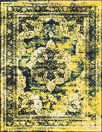 Unique Loom Sofia Collection Navy Blue 9 x 12 Area Rug (9' x 12')