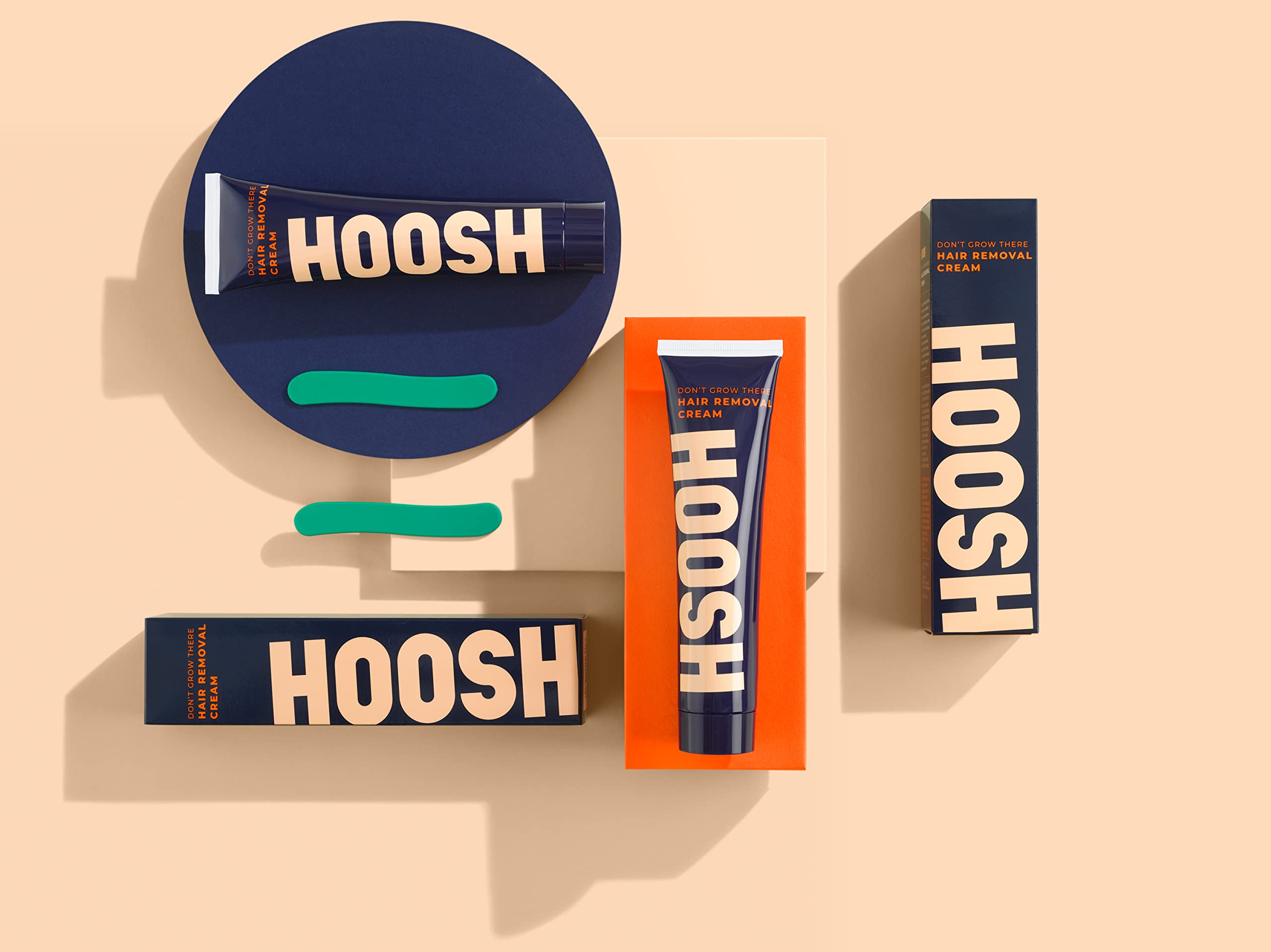 Hoosh - Vegan Hair Removal Cream for Smooth arms, legs, back, chest and armpits. Depilatory Cream Made For Men, Suitable for all skin types - 100ml