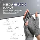 SyeJam Arthritis Gloves Fingerless Grey Medium 1 Pair view 6