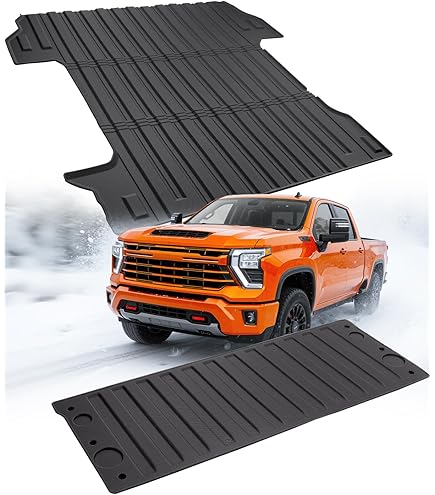 5.82FT Bed Mat For 2019-2025 Chevy Silverado GMC Sierra - TPE Tailgate Mat & Bed Liner