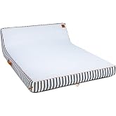 Big Joe Lux Chaise Premium Inflatable Pool Float, Durable UV Protected Polyester Blend