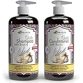 Vita A to Zee Garlic Hair Shampoo & Conditioner with Anti DHT Blocker – Garlic Natural Hair Treatment for Hair Growth, Loss, Thinning & Itchy Scalp – Sulfate & Paraben Free, Cruelty Free & Vegan