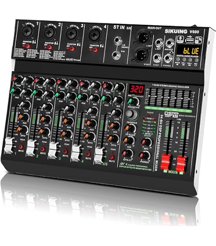 Amazon.com: Depusheng HT7 Bluetooth Portable Audio Mixer w/USB DJ