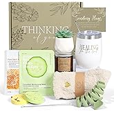 Thinking of You Care Package for Women - Get Well Soon GBasket for Sick Friend After Surgery Gifts Feel Better Gifts for Women, Sympathy Gift Baskets Sending Hugs, Self-Care Spa Gifts