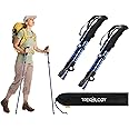 TREKOLOGY Trekking Poles for Hiking Poles Collapsible Lightweight Hiking Sticks Hiking Poles for Men Walking Sticks for Hikin