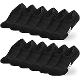 hakugoo No Show Socks Womens - Cotton Cushioned Low Cut Athletic Socks for Women Sports Running 3/6 Pairs